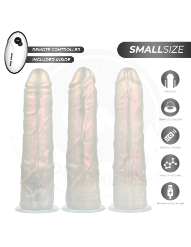 COCK MILLER - DILDO SILICONA 19,5 CM , LUCES Y VIBRACIÓN CON CONTROL REMOTO