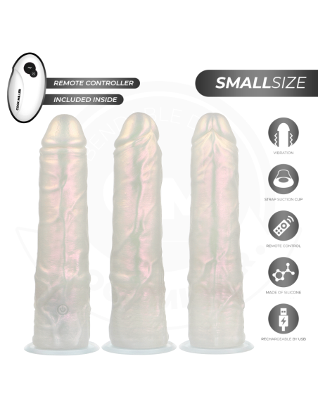 COCK MILLER - DILDO SILICONA 19,5 CM , LUCES Y VIBRACIÓN CON CONTROL REMOTO