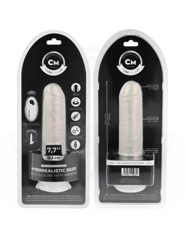 COCK MILLER - DILDO SILICONA 19,5 CM , LUCES Y VIBRACIÓN CON CONTROL REMOTO
