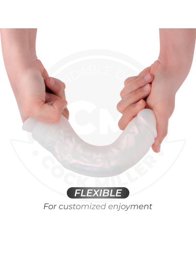 COCK MILLER - DILDO SILICONA 21,5 CM , LUCES Y VIBRACIÓN CON CONTROL REMOTO