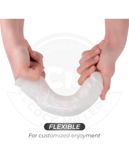 COCK MILLER - DILDO SILICONA 21,5 CM , LUCES Y VIBRACIÓN CON CONTROL REMOTO