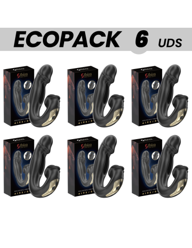 ECOPACKS 6 UDS - IBIZA ROSE VIBRADOR EFECTO OSCILANTE Y ESTIMULADOR CLÍTORIS