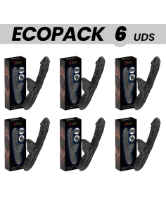 ECOPACKS 6 UDS - IBIZA VIBRADOR Y ESTIMULADOR DE CLÍTORIS CON EFECTO MORDEDOR Y ROTACIÓN