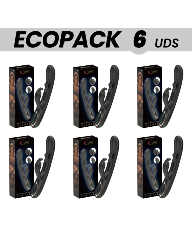 ECOPACKS 6 UDS - IBIZA POTENTE VIBRADOR RABBIT CON PERLA ROLLING MASAJEADORA