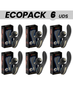 ECOPACKS 6 UDS - IBIZA VIBRADOR TWISTER CON ESTIMULADOR CURVE Y VIBRO-ROTACIÓN