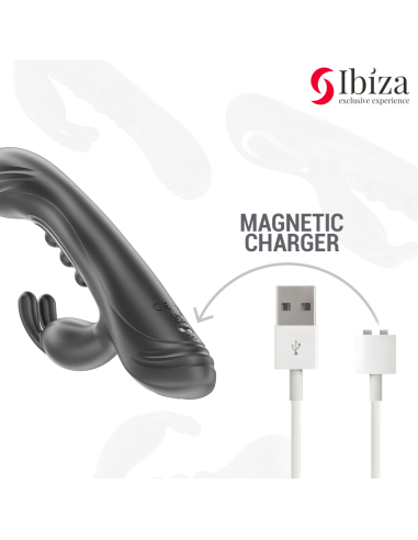 IBIZA - VIBRADOR RABBIT PERLAS CON PULSACIÓN