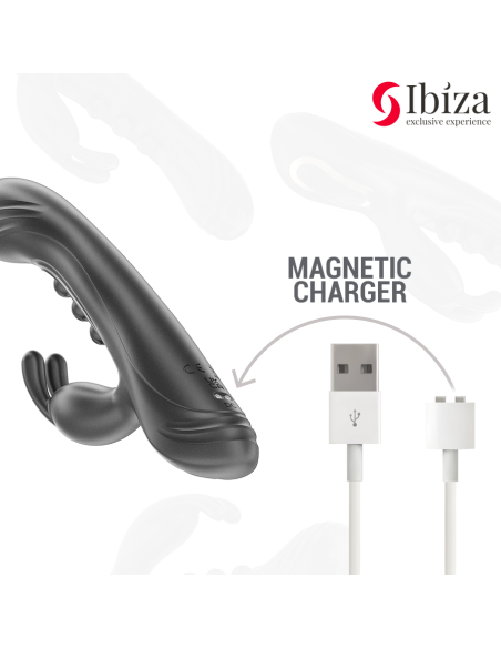 IBIZA - VIBRADOR RABBIT PERLAS CON PULSACIÓN