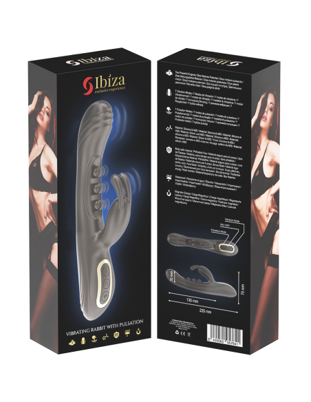 IBIZA - VIBRADOR RABBIT PERLAS CON PULSACIÓN
