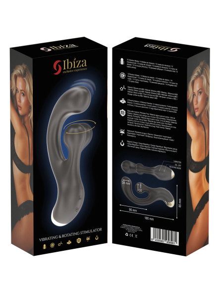 IBIZA -VIBRADOR PUNTO G Y ESTIMULADOR ROTATORIO