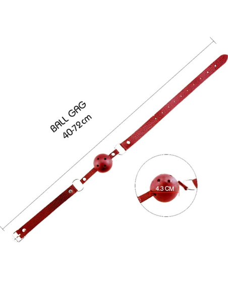 ALIVE - DISCRETION MORDAZA TRANSPIRABLE ROJO