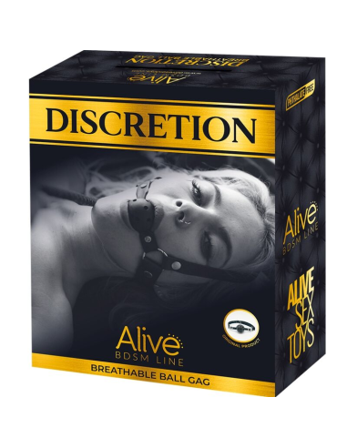 ALIVE - DISCRETION MORDAZA TRANSPIRABLE ROJO
