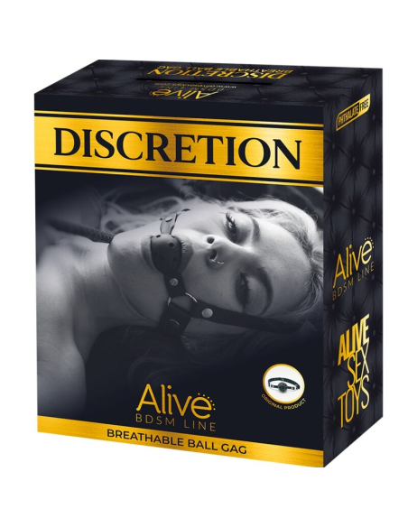 ALIVE - DISCRETION MORDAZA TRANSPIRABLE ROJO