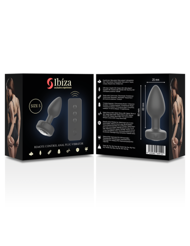 IBIZA - PLUG ANAL CONTROL REMOTO TALLA S