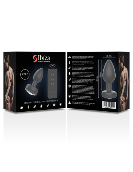 IBIZA - PLUG ANAL CONTROL REMOTO TALLA S
