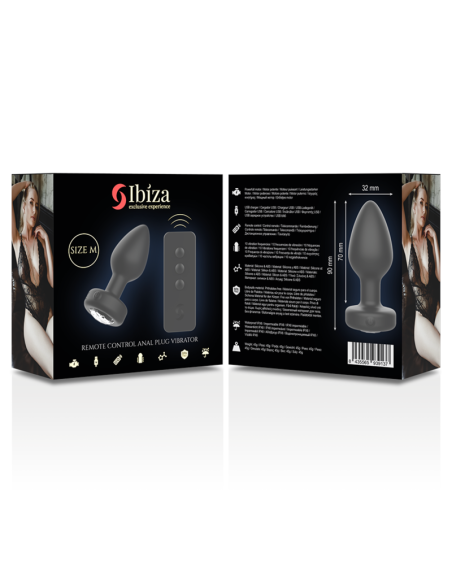 IBIZA - PLUG ANAL CONTROL REMOTO TALLA M