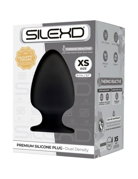 SILEXD - MODELO 1 PLUG ANAL SILICONA PREMIUM SILEXPAN PREMIUM TERMORREACTIVO TALLA XS