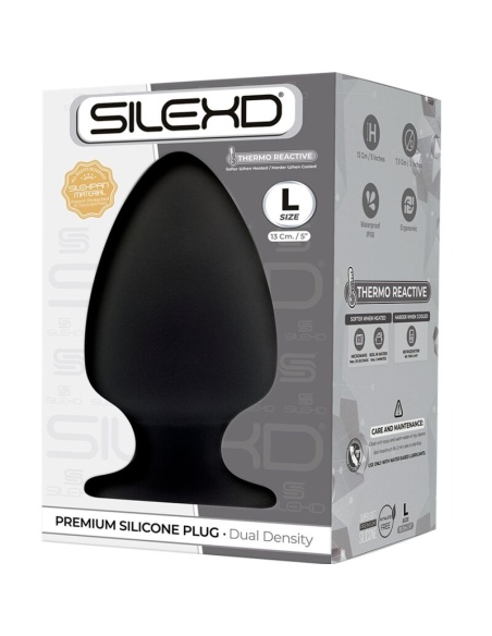 SILEXD - MODELO 1 PLUG ANAL SILICONA PREMIUM SILEXPAN PREMIUM TERMORREACTIVO TALLA L