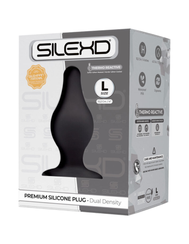 SILEXD - MODELO 2 PLUG ANAL SILICONA PREMIUM SILEXPAN PREMIUM TERMORREACTIVO TALLA L
