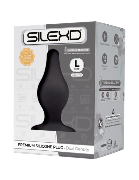 SILEXD - MODELO 2 PLUG ANAL SILICONA PREMIUM SILEXPAN PREMIUM TERMORREACTIVO TALLA L