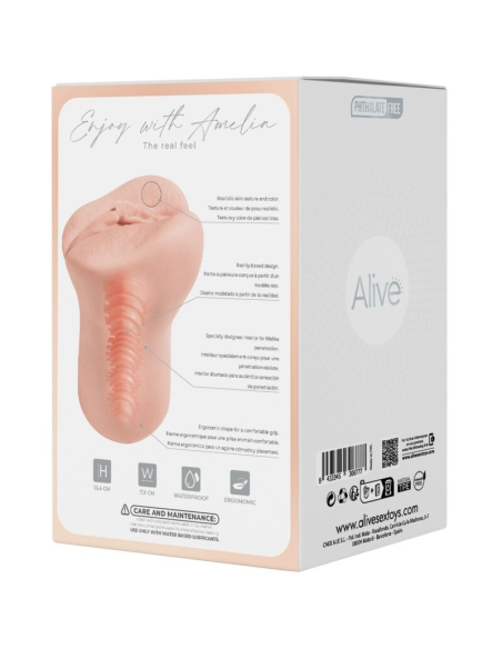ALIVE - AMELIA MASTURBADOR MASCULINO VAGINA SUPER REALÍSTICO NATURAL