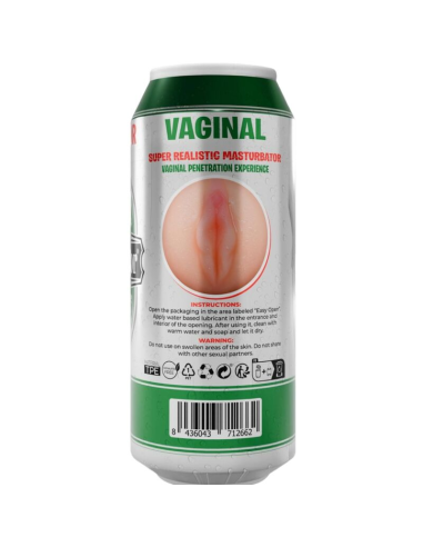 ALIVE - MASTURBADOR MASCULINO VAGINA LATA CERVEZA