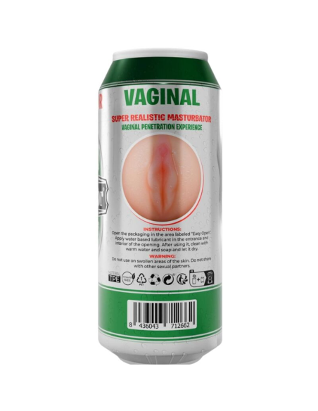 ALIVE - MASTURBADOR MASCULINO VAGINA LATA CERVEZA