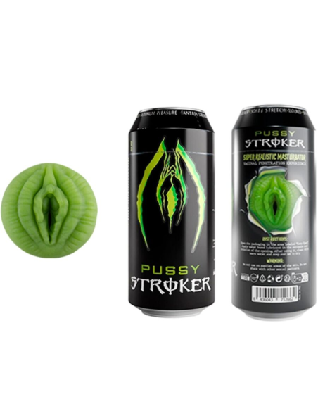 ALIVE - PUSSY STROKER MASTURBADOR MASCULINO VAGINA LATA BEBIDA ENERGÉTICA