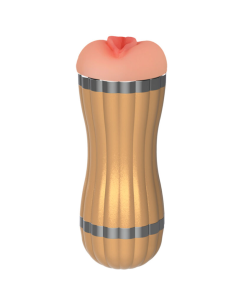 ARMONY - BEVIS MASTURBADOR DOBLE VAGINA and BOCA SIN VIBRACIÓN DORADO