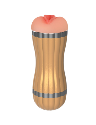 ARMONY - BEVIS MASTURBADOR DOBLE VAGINA and BOCA SIN VIBRACIÓN DORADO