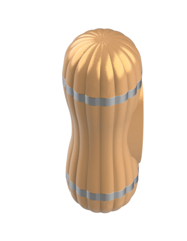 ARMONY - BEVIS MASTURBADOR DOBLE VAGINA and BOCA SIN VIBRACIÓN DORADO