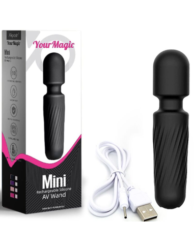 ARMONY - YOUR MAGIC MASAJEADOR and VIBRADOR RECARGABLE 10 VIBRACIONES NEGRO