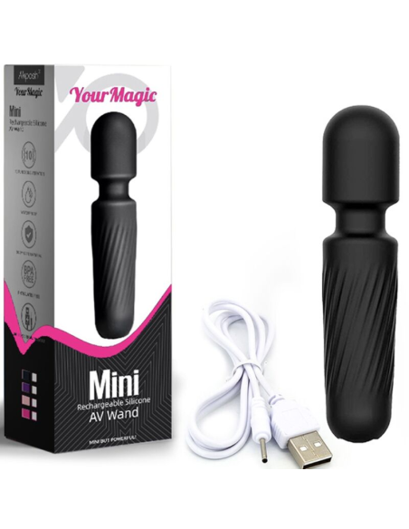 ARMONY - YOUR MAGIC MASAJEADOR and VIBRADOR RECARGABLE 10 VIBRACIONES NEGRO