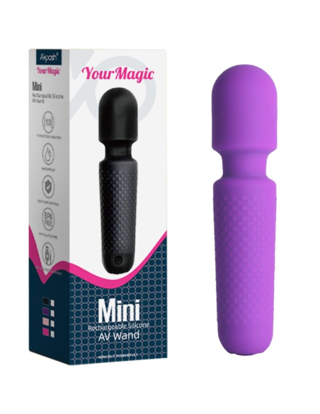 ARMONY - YOUR MAGIC MASAJEADOR and VIBRADOR RECARGABLE 10 VIBRACIONES SILICONA MORADO
