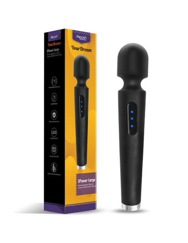 ARMONY - X POWER LARGE MASAJEADOR and VIBRADOR 7 VIBRACIONES NEGRO
