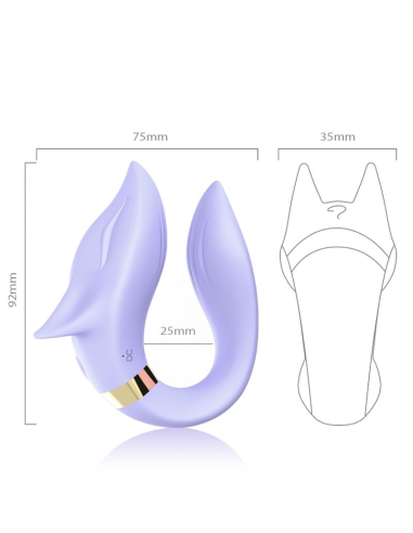 ARMONY - FOX VIBRADOR PAREJAS CONTROL REMOTO VIOLETA