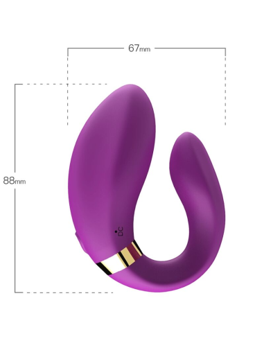 ARMONY - CRESCENT VIBRADOR PAREJA CONTROL REMOTO VIOLETA
