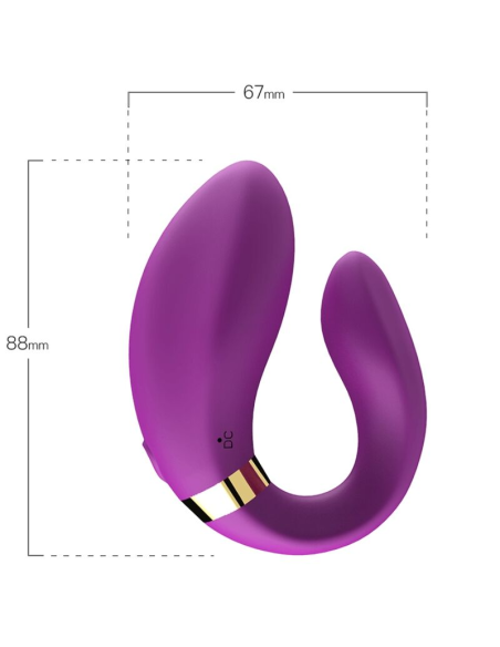 ARMONY - CRESCENT VIBRADOR PAREJA CONTROL REMOTO VIOLETA