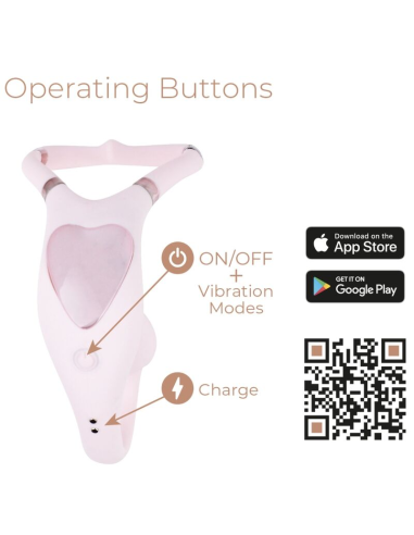 ADRIEN LASTIC - VENUS DOBLE ESTIMULADOR CLÍTORIS and PUNTO-G APP GRATUITA ROSA