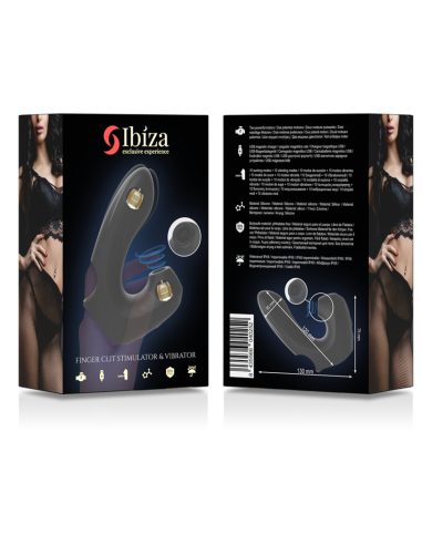 IBIZA - POTENTE DEDAL VIBRADOR Y SUCCIONADOR CLÍTORIS