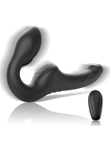 IBIZA - VIBRADOR STRAPLESS CON PULSADOR CONTROL REMOTO 3 MOTORES 1000 COMBINACIONES