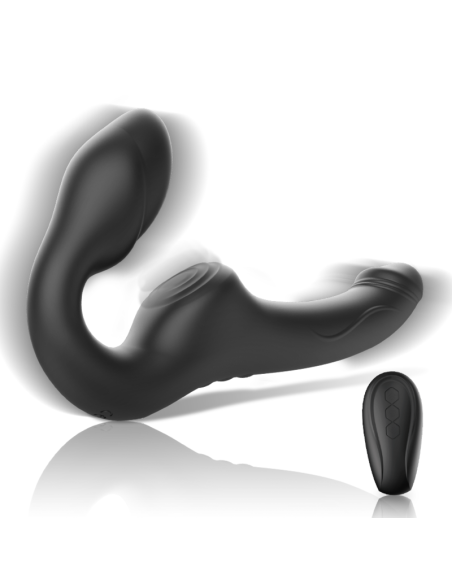 IBIZA - VIBRADOR STRAPLESS CON PULSADOR CONTROL REMOTO 3 MOTORES 1000 COMBINACIONES