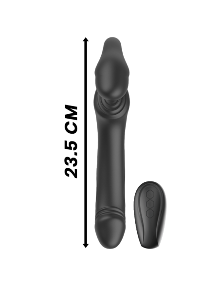IBIZA - VIBRADOR STRAPLESS CON PULSADOR CONTROL REMOTO 3 MOTORES 1000 COMBINACIONES