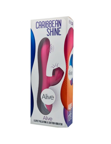 ALIVE - CARIBBEAN SHINE VIBRADOR and SUCCIONADOR FUCSIA