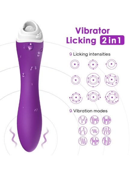 ARMONY - FAIRYLAND ESTIMULADOR CON LENGUA CLITORIS and VIBRADOR VIOLETA