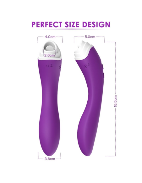 ARMONY - FAIRYLAND ESTIMULADOR CON LENGUA CLITORIS and VIBRADOR VIOLETA