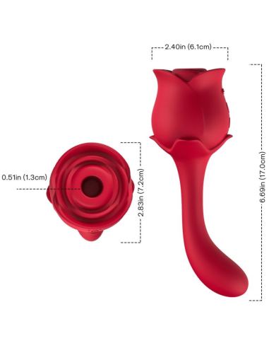 ARMONY - ROSELOVER SUCCIONADOR CLÍTORIS and ESTIMULADOR ROJO