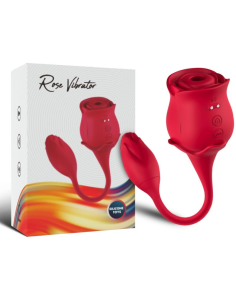 ARMONY - ROSA SUCCIONADOR DE CLÍTORIS and VIBRADOR 10 MODOS ROJO
