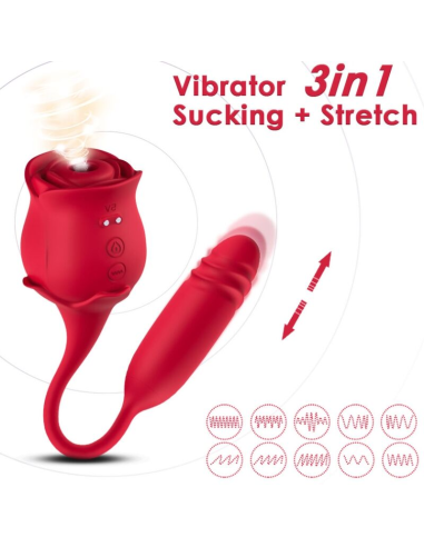 ARMONY - ROSEKNIGTH SUCCIONADOR CLÍTORIS and VIBRADOR ROJO