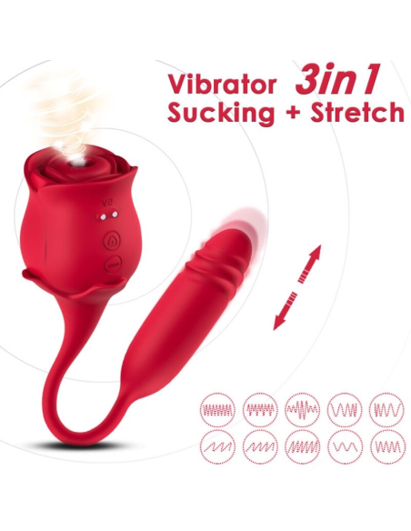 ARMONY - ROSEKNIGTH SUCCIONADOR CLÍTORIS and VIBRADOR ROJO
