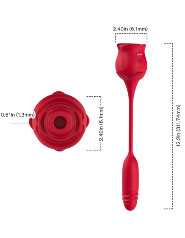 ARMONY - ROSEKNIGTH SUCCIONADOR CLÍTORIS and VIBRADOR ROJO